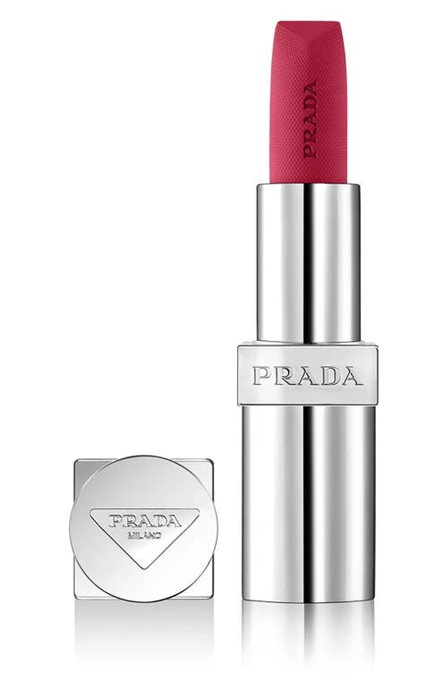 Prada Monochrome Soft Matte Refillable Lipstick in P157 Pourpre - Bright Pink at Nordstrom