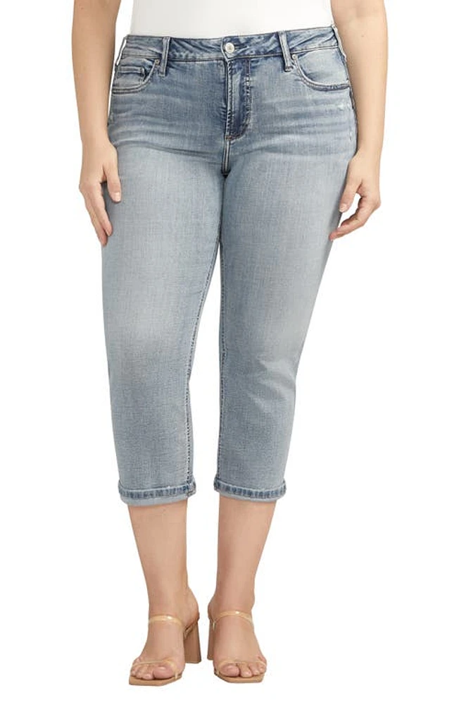 Silver Jeans Co. Suki Cuff Capri Indigo at Nordstrom,