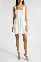 Cinq à Sept Brantley Fringe Detail Minidress Ivory at Nordstrom,