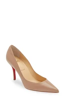 Christian Louboutin Apostrophy Pointy Toe Pump Beige at Nordstrom,