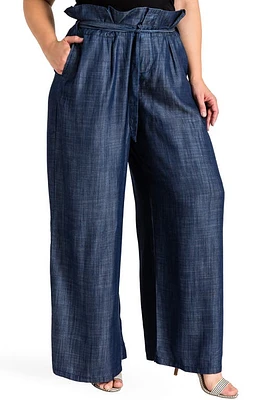 Standards & Practices Cleo Wide Leg Pants Dark Blue at Nordstrom,