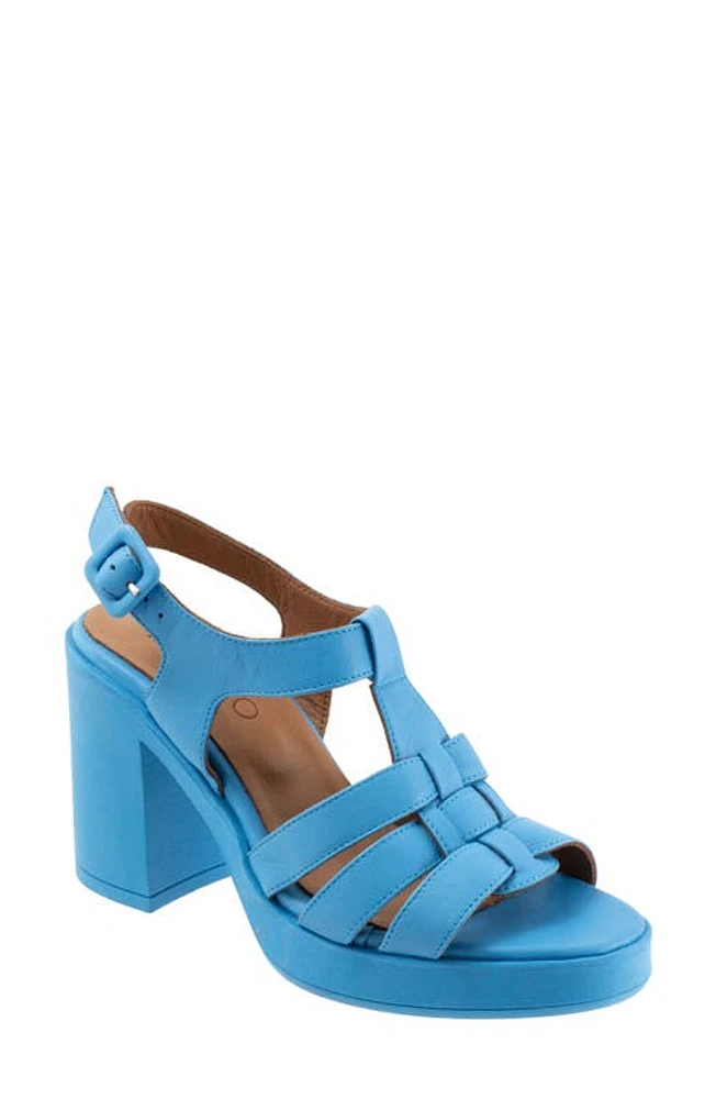 Bueno Lana Platform Sandal Blue at Nordstrom,