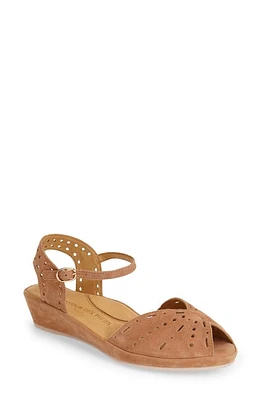 L'Amour des Pieds 'Brenn' Ankle Strap Sandal Cognac Suede at Nordstrom,