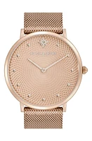 Olivia Burton Celestial Mesh Strap Watch, 40mm in Blush at Nordstrom