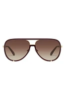 Quay Australia High Profile 51mm Polarized Aviator Sunglasses in Espresso /Brown at Nordstrom