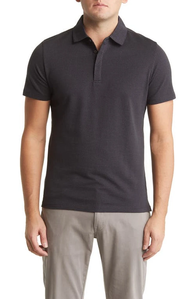 Robert Barakett Creston Micropattern Jacquard Polo at Nordstrom,