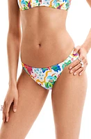 Desigual Jungle Bikini Bottoms White at Nordstrom,