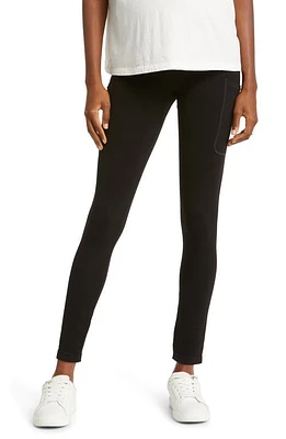 Preggo Leggings Smooth Out Seamless Maternity Leggings in Black at Nordstrom