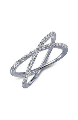 Lafonn Classic Crossover Ring in Silver at Nordstrom, Size 5