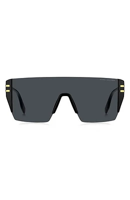 Marc Jacobs 99mm Shield Sunglasses in Black/Grey at Nordstrom