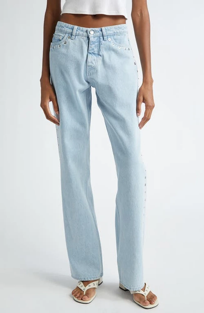 Paloma Wool Crowd Studded Boyfriend Jeans Denim at Nordstrom, Us