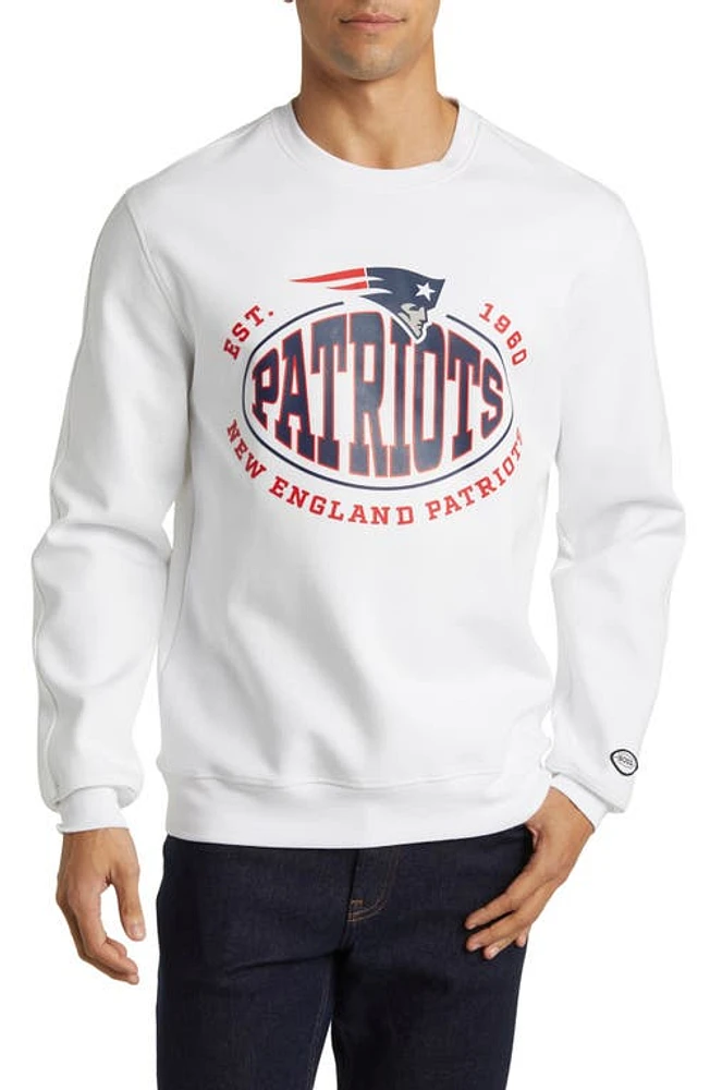 BOSS x NFL Crewneck Sweatshirt New England Patriots White at Nordstrom,