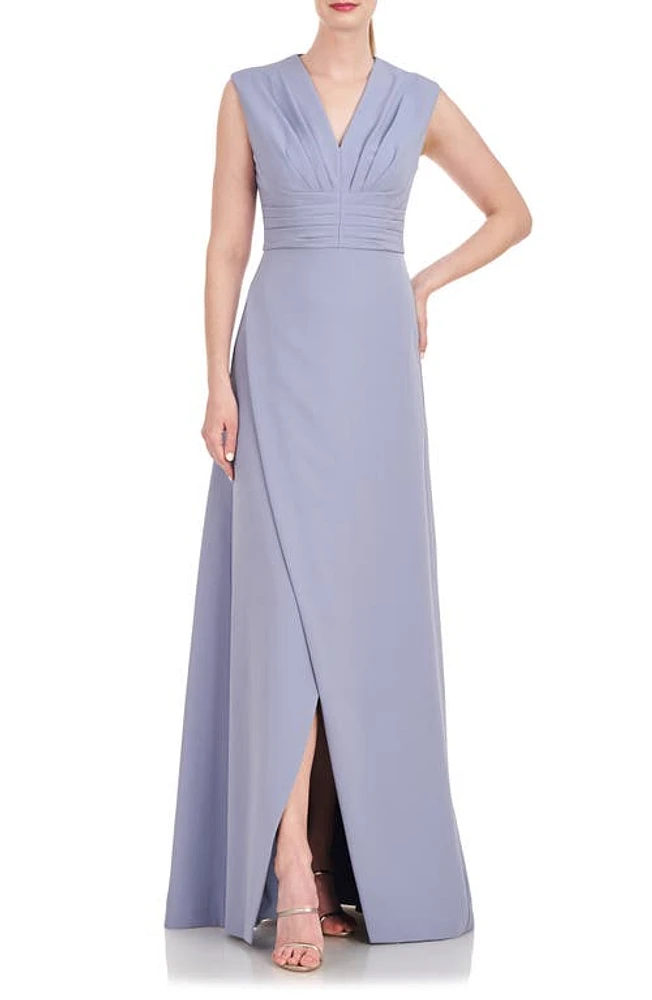 Kay Unger Melora Pleat Bodice Gown in Cornflower at Nordstrom, Size 16