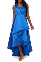 Adrianna Papell Tuxedo High-Low Satin Gown at Nordstrom,