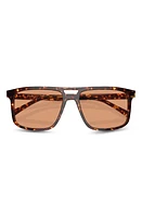 Prada 56mm Rectangular Sunglasses in Havana/Orange at Nordstrom