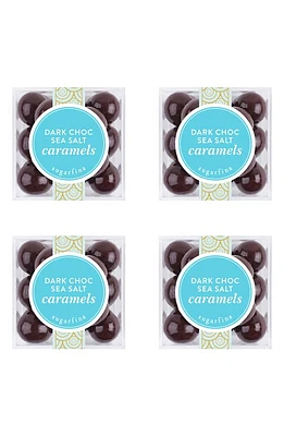 sugarfina Dark Chocolate Sea Salt Caramel 3-Piece Candy Cubes in Blue at Nordstrom