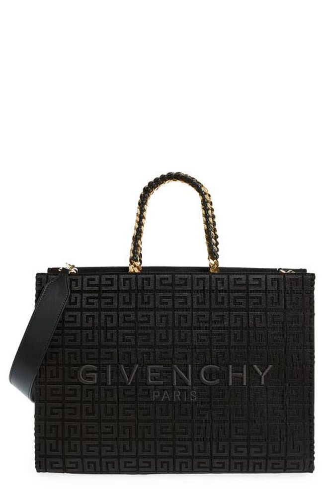 Givenchy Medium G-Tote Canvas Tote in Black at Nordstrom