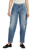 Silver Jeans Co. High Waist Ankle Cargo Indigo at Nordstrom