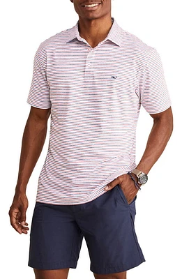 vineyard vines Bradley Stripe Sankaty Polo Red Multi at Nordstrom,