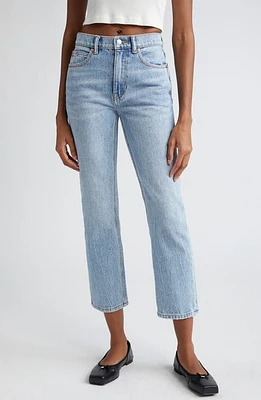 Alexander Wang OG High Waist Ankle Stovepipe Jeans Vintage Faded Indigo at Nordstrom,