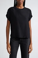 Cinq à Sept Lorainne Ruched Dolman Sleeve Silk Top at Nordstrom,