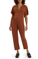 Nom Maternity Filipa Maternity/Nursing Jumpsuit Caramel at Nordstrom,