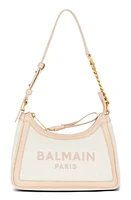 Balmain B-Army Canvas & Leather Shoulder Bag in Gru Cream/Multi at Nordstrom