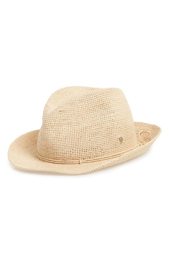 Helen Kaminski Raffia Crochet Packable Sun Hat in Natural at Nordstrom