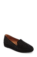 L'Amour des Pieds Correze Embellished Loafer Black Suede at Nordstrom,