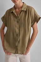 DKNY Organza Camp Shirt at Nordstrom,