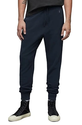 AllSaints Raven Slim Fit Sweatpants Deep Blue at Nordstrom,