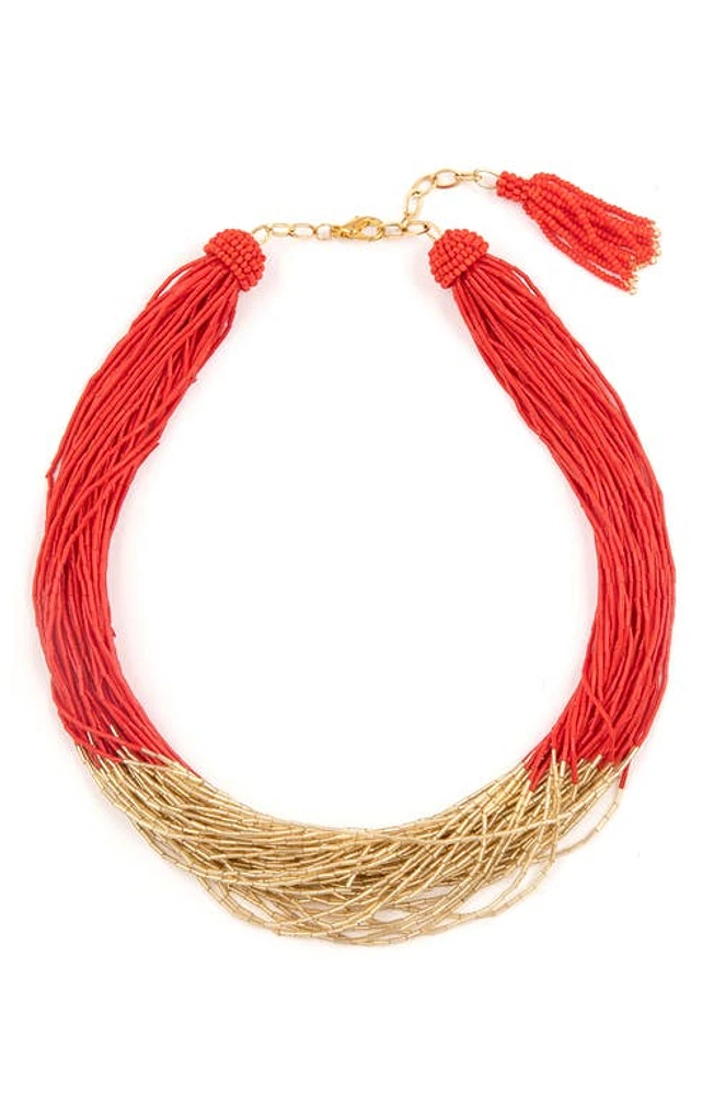 Deepa Gurnani Loretta Beaded Layered Necklace at Nordstrom