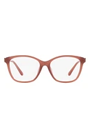 Michael Kors Boulder 53mm Square Optical Glasses in Pink at Nordstrom