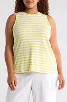 caslon(r) Swing Crewneck Tank Charm Stripe at Nordstrom,