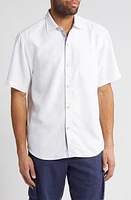 Tommy Bahama Coconut Point Keep it Frondly IslandZone Short Sleeve Performance Button-Up Shirt at Nordstrom,