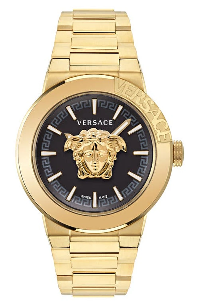 Versace Medusa Infinite Bracelet Watch, 45mm in Ip Yellow Gold at Nordstrom