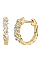 Bony Levy Liora Diamond Huggie Hoop Earrings in 18K Yellow Gold at Nordstrom