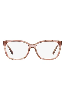 Michael Kors Auckland 54mm Pillow Optical Glasses in Rose Horn at Nordstrom