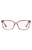 Michael Kors Auckland 54mm Pillow Optical Glasses in Rose Horn at Nordstrom