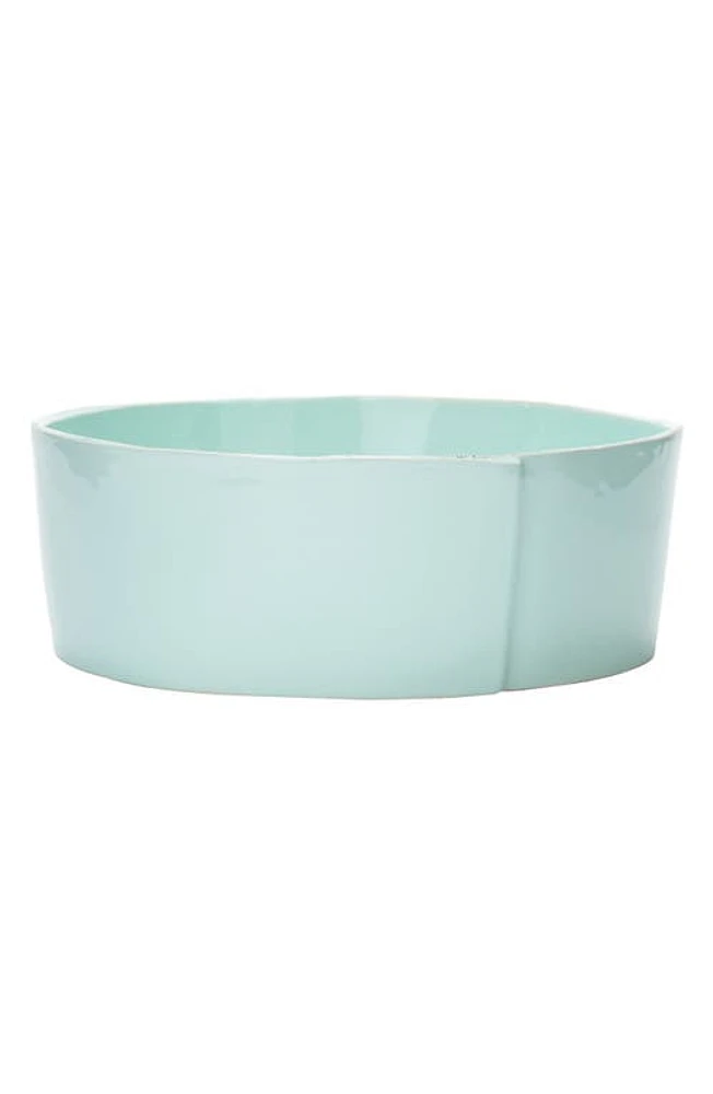 VIETRI Lastra Serving Bowl in Aqua