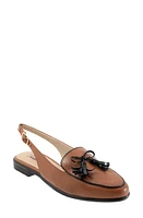 Trotters Lillie Slingback Loafer Cognac/Black at Nordstrom,