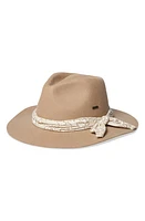 Brixton Madison Wool Felt Convertible Brim Rancher Hat Sand/Beige at Nordstrom,