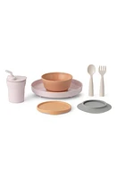 Miniware Little Foodie Dish Set in Cotton Candy/Toffee/Grey at Nordstrom