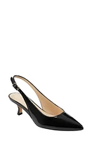 Marc Fisher LTD Larysa Pointed Toe Kitten Heel Slingback Pump Black at Nordstrom