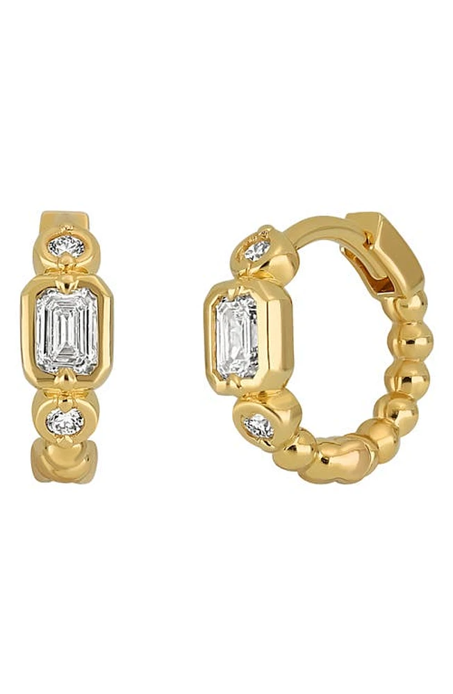 Bony Levy Monaco Diamond Hoop Earrings in 18K Yellow Gold at Nordstrom