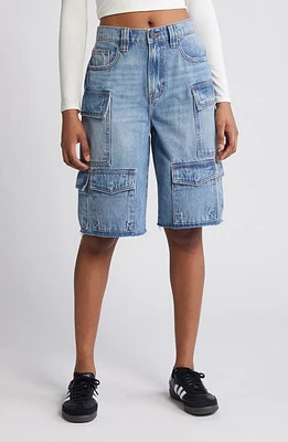 HIDDEN JEANS Baggy Denim Cargo Shorts Medium Wash at Nordstrom,