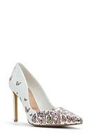 ALDO Lala Pointed Toe Pump in White Multi at Nordstrom, Size 10