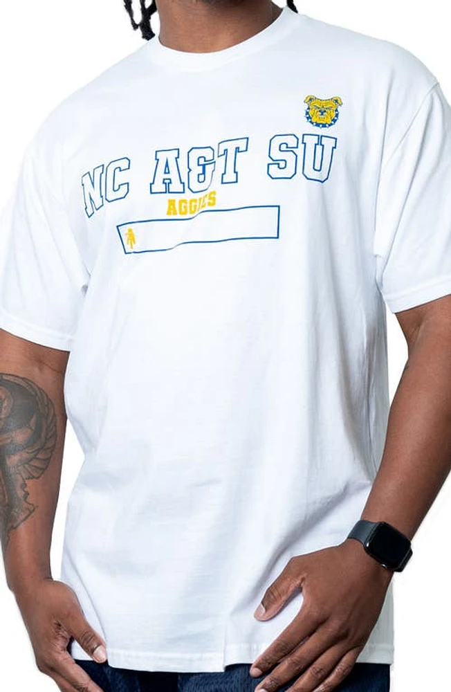 9tofive Aggie Physical Education Cotton Graphic T-Shirt White at Nordstrom,