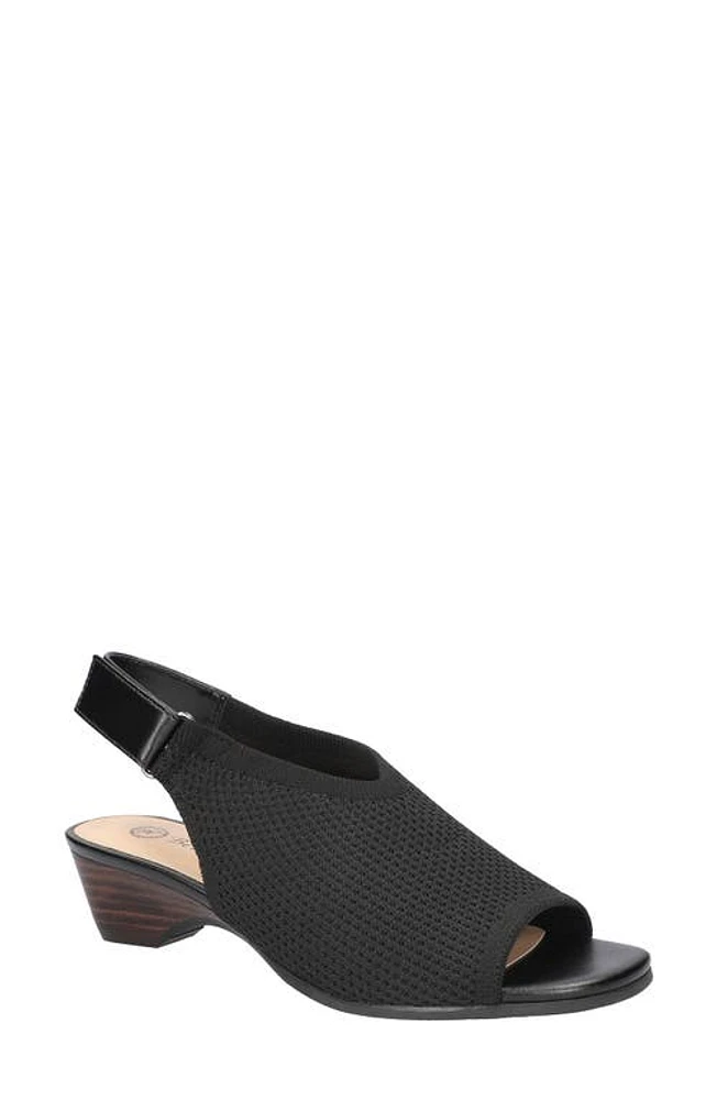 Bella Vita Marin Slingback Sandal Black Knit at Nordstrom,