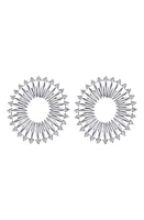 Hueb Diamond Frontal Earrings in White Gold at Nordstrom